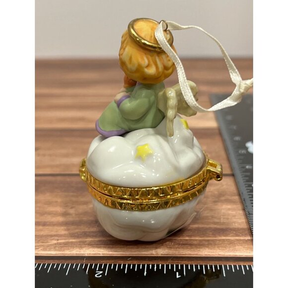 HALLMARK ORNAMENT QX6877 LITTLE CLOUD KEEPER PORCELAIN BY TAMMY HADDIX ANGEL - Picture 6 of 11